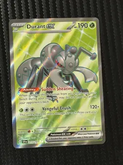 Durant Ex 215/191 Double Rare Holo Sv08 Surging Sparks Pokemon TCG New Mint - Image 1