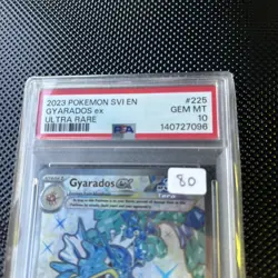 Gyarados EX Scarlet & Violet Holo Pokemon Card PSA 10 Gem Mint 225/198 psa 10 - Image 3