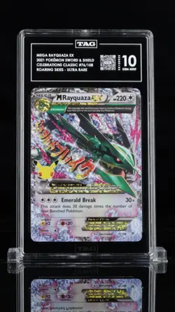 M Rayquaza Ex 76/108 Pokemon Celebrations Classic Collection 76 GEM MINT TAG 10 - Image 1