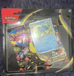 Pokemon Mega Evolution Golduck 3-Pack Booster Blister FACTORY SEALED - Image 1