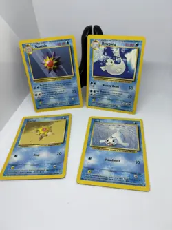 Pokemon TCG Seel 41, Dewgong 25, Staryu 65, Starmie 64/102 BASE SET Cards LP - Image 1