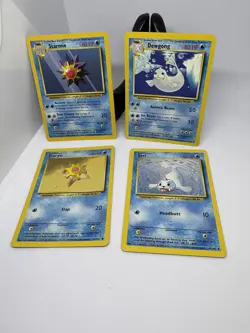 Pokemon TCG Seel 41, Dewgong 25, Staryu 65, Starmie 64/102 BASE SET Cards LP - Image 3