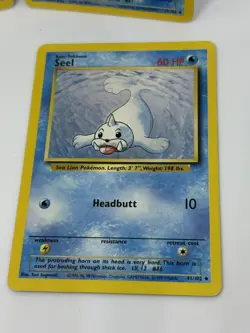 Pokemon TCG Seel 41, Dewgong 25, Staryu 65, Starmie 64/102 BASE SET Cards LP - Image 4