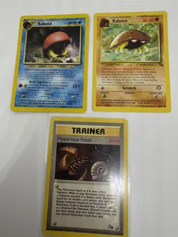 Pokemon TCG Kabuto 50/62 Fossil, Kabuto 56/75 Neo Discovery, Mysterious Fossil - Image 4