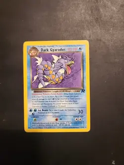 Pokemon TCG Base Set Dark Gyarados 25/82 English LP/MP - Image 1