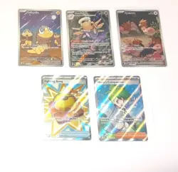 5 Lot TCG Pokemon mega Evolution Full Art Rare W Helioptile 143 144 151 168 176 - Image 1