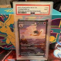 2023 POKEMON MEW EN-151 SPECIAL ILLUSTRATION RARE #199 CHARIZARD EX PSA 9 - Image 1