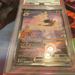 2023 POKEMON MEW EN-151 SPECIAL ILLUSTRATION RARE #199 CHARIZARD EX PSA 9 - Image 2