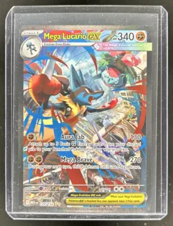 2025 Pokemon Mega Evolution Lucario ex Special Illustration Rare #179/132 - Image 1