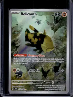 2024 Pokemon Temporal Forces Relicanth #173/162 - Image 1