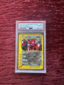 Pokemon Scizor Wind From the Sea 1st Edition Holo #075 PSA 10 - Image 1