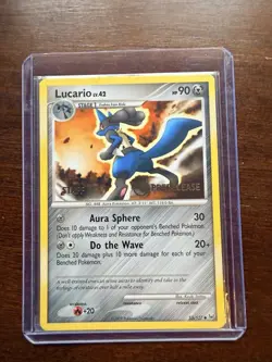 Lucario 53/127 Prerelease Staff Platinum Pokemon LP - Image 1