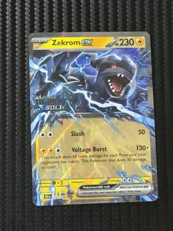 Zekrom ex 034/086 Black Bolt Double Rare Holo Pokemon NM STAMPED PROMO - Image 1