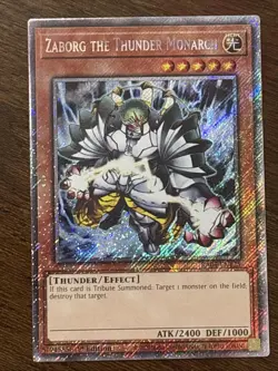 Zaborg the Thunder Monarch (Platinum Secret Rare) RA04-EN125 1st Edition LP - Image 1