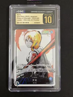 2023 One Piece JPN Nami OP03-040 L Pillars of Strength Alt Art CGC PRISTINE 10 - Image 1