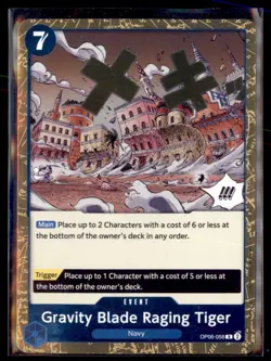 One Piece Gravity Blade Raging Tiger OP06-058 The Best- Vol. 2 Rare - Image 1