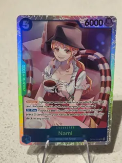 Nami OP11-054 A Fist of Divine Speed Foil One Piece TCG NM - Image 1
