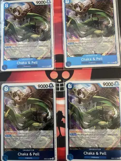 One Piece TCG Chaka & Pell Playset EB04-023 4x Foil English - Image 1