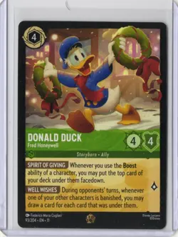 Disney Lorcana Winterspell Donald Duck Fred Honeywell Foil 93/204 Legendary - Image 1