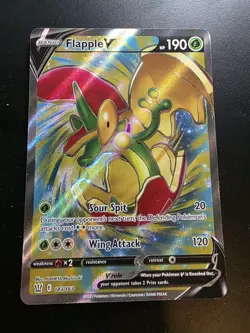 Flapple V 143/163 Battle Styles Full Art Ultra Rare Pokemon Card - NM - Image 1