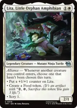 ~ Lita, Little Orphan Amphibian ~ NM Foil ~ Teenage Mutant Ninja Turtles ~ MTG ~ - Image 1