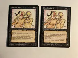 2X Played MTG Magic The Gathering Nameless Race The Dark Rare Cards - Image 1