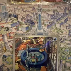 Pokemon TCG Squirtle Stellar Crown Illustration Card 148/142 - Image 3