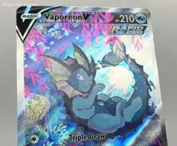 Vaporeon V - SWSH181 Alternate Art Pokemon Promo TCG Trading Card - Image 3