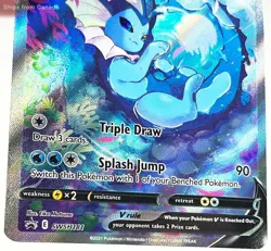 Vaporeon V - SWSH181 Alternate Art Pokemon Promo TCG Trading Card - Image 5