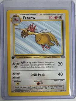 Pokemon TCG Jungle Fearow Card 36/64 1st Edition Uncommon 1999 - Image 1