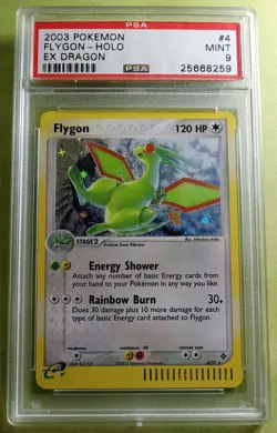 2003 Pokemon FLYGON-HOLO EX DRAGON e-Reader Card 4/97 PSA 9 - Image 4