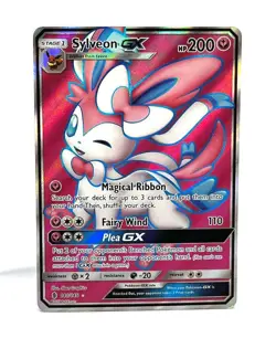 Sylveon GX - 140/145 Full Art Ultra Rare Pokemon Trading Card - Image 1