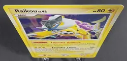 2007 Pokemon Secret Wonders: Raikou 16/132 Rare Card Cracked Ice Holo - LP+/NM - Image 4
