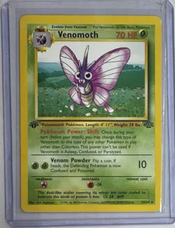 Pokemon TCG Venomoth Jungle 29/64 1st Edition Non-Holo Rare Card - Image 1