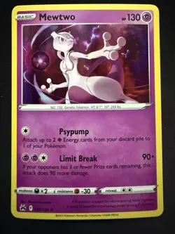 Mewtwo 059/159 Crown Zenith Holo NM/M PSA Contender Pokemon Card - Image 1
