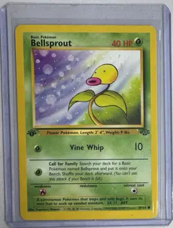 Bellsprout 49/64 1st Edition NM Near Mint Jungle Set Pokemon Card - Image 1
