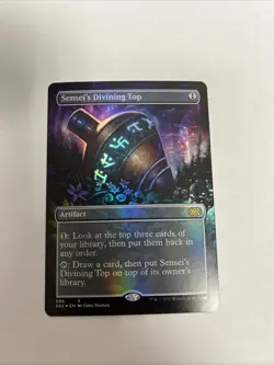 Sensei’s Divining Top Borderless Foil Card #398 MTG MP - Image 1