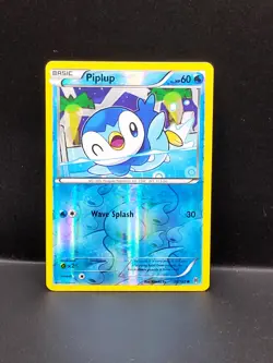 Pokemon TCG Piplup Reverse Holo Card 36/162 XY Breakthrough - Image 1