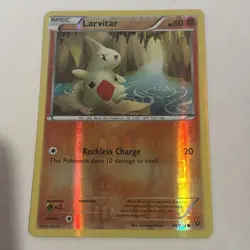Larvitar 40/124 Reverse Holo Pokemon TCG Card Fates Collide NM - Image 1