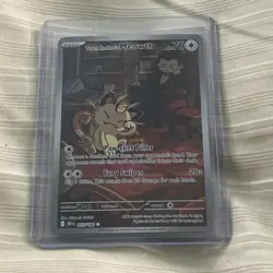Team Rockets Meowth 203/182 SV10 Destined Rivals Illustrated Card English - Image 2