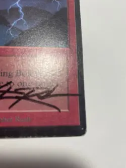 MTG Beta LIGHTNING BOLT Signed CHRISTOPHER RUSH AUTO - Image 5