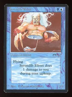 1994 Arabian Nights Serendib Efreet ~ Vintage MTG/Magic ~ MP- Condition - Image 1