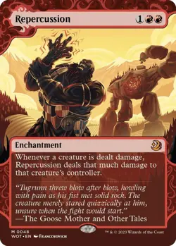 MTG Repercussion - Wilds of Eldraine: Enchanting Tales (WOT) LP Mythic #48 - Image 1