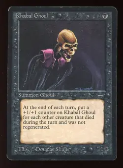1994 Arabian Nights Khabal Ghoul ~ Vintage MTG/Magic ~ MP Condition - Image 1