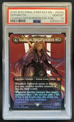 2025 Magic Final Fantasy Fabled SOLDIER One-Winged Angel Foil #0382 PSA 10 - Image 1