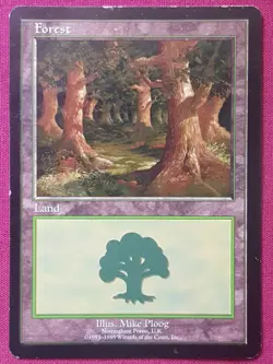 Magic The Gathering EUROLAND FOREST NOTTINGHAM UK Purple Booster card MTG - Image 1