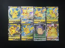 2023 Pokemon PTCG S.Chinese Pikachu Vmax csDc 023/024 021/024 Holo Lot*8 IO86 - Image 2