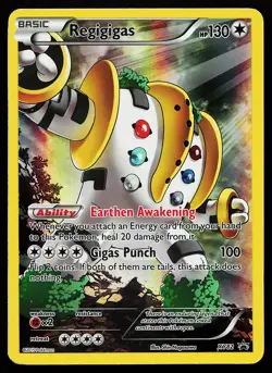 Regigigas XY82 Holo Full Art Black Star Promo Pokemon Card - Image 1