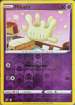 Milcery Reverse Holo - 086/192 - Rebel Clash Pokemon 2020 - Image 1