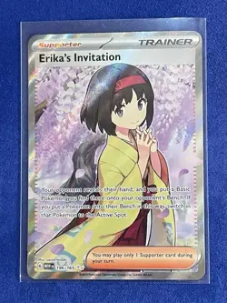 Pokemon TCG Erika's Invitation 196/165 Sv: Scarlet & Violet 151 Holo - Image 1